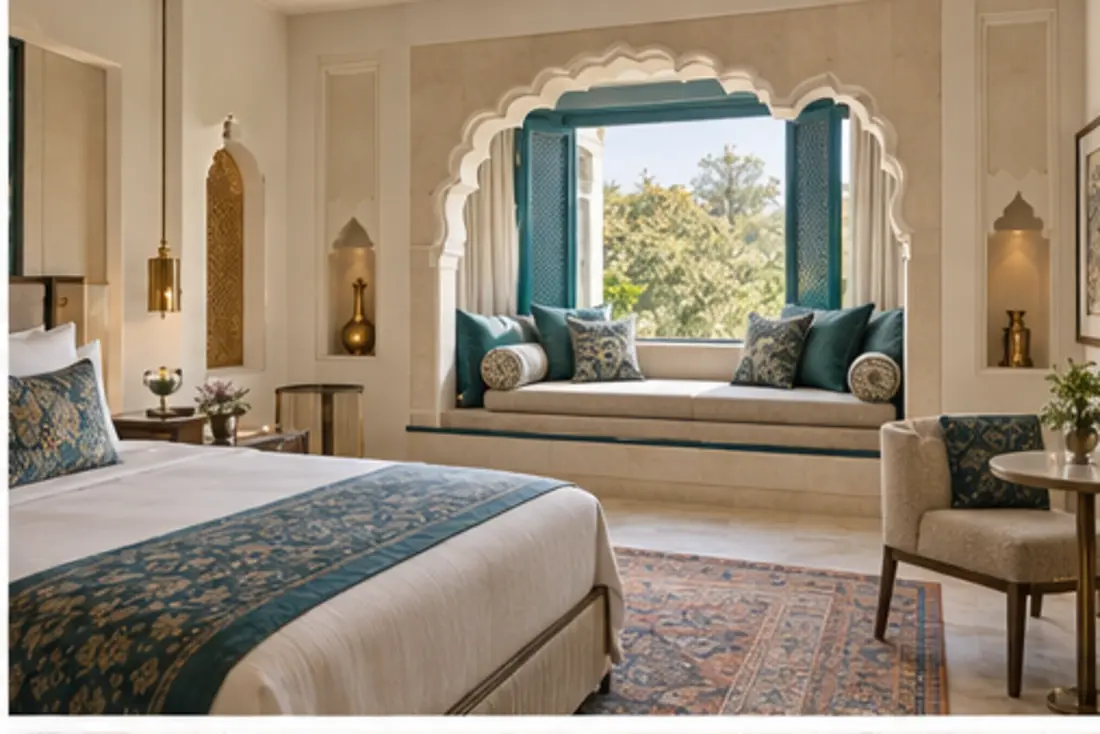 The Jharokha Room with sculptural window seating