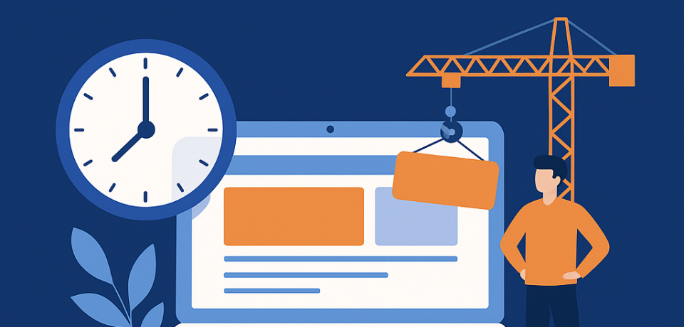 how long does it take to build startup website
